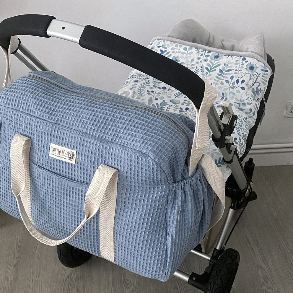 Bolso Carro Maxi Waffle Jean - Imagen 3