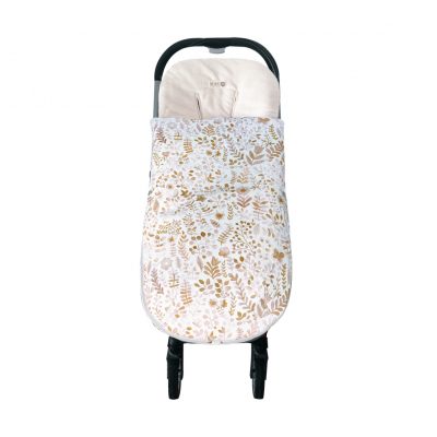 Érase una vez-saco carrito bebé de invierno polar flores beige liberty